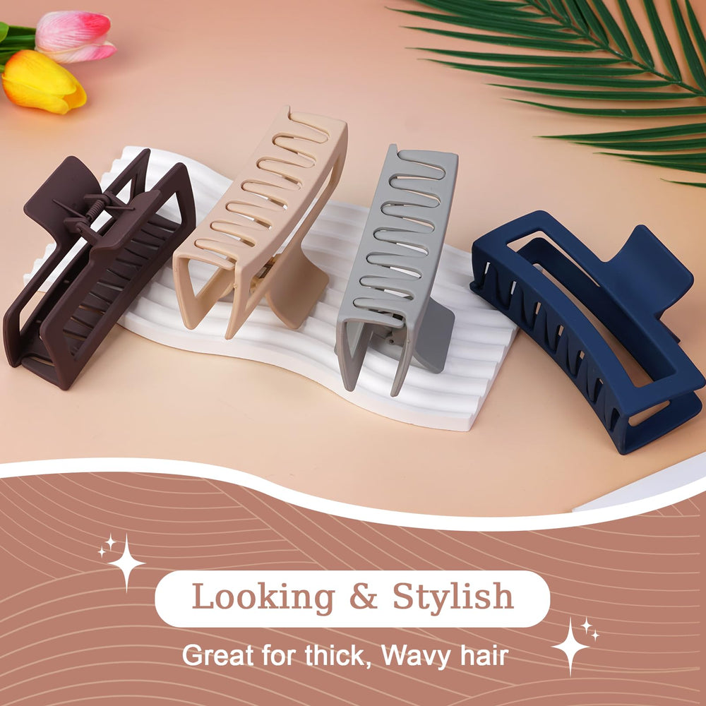 SEVEN STYLE clip held in hand for size comparison, illustrating 5-inch scale and full coverage