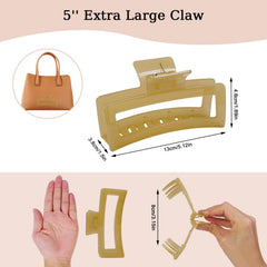 SEVEN STYLE clip next to a hand for scale, demonstrates oversized capacity