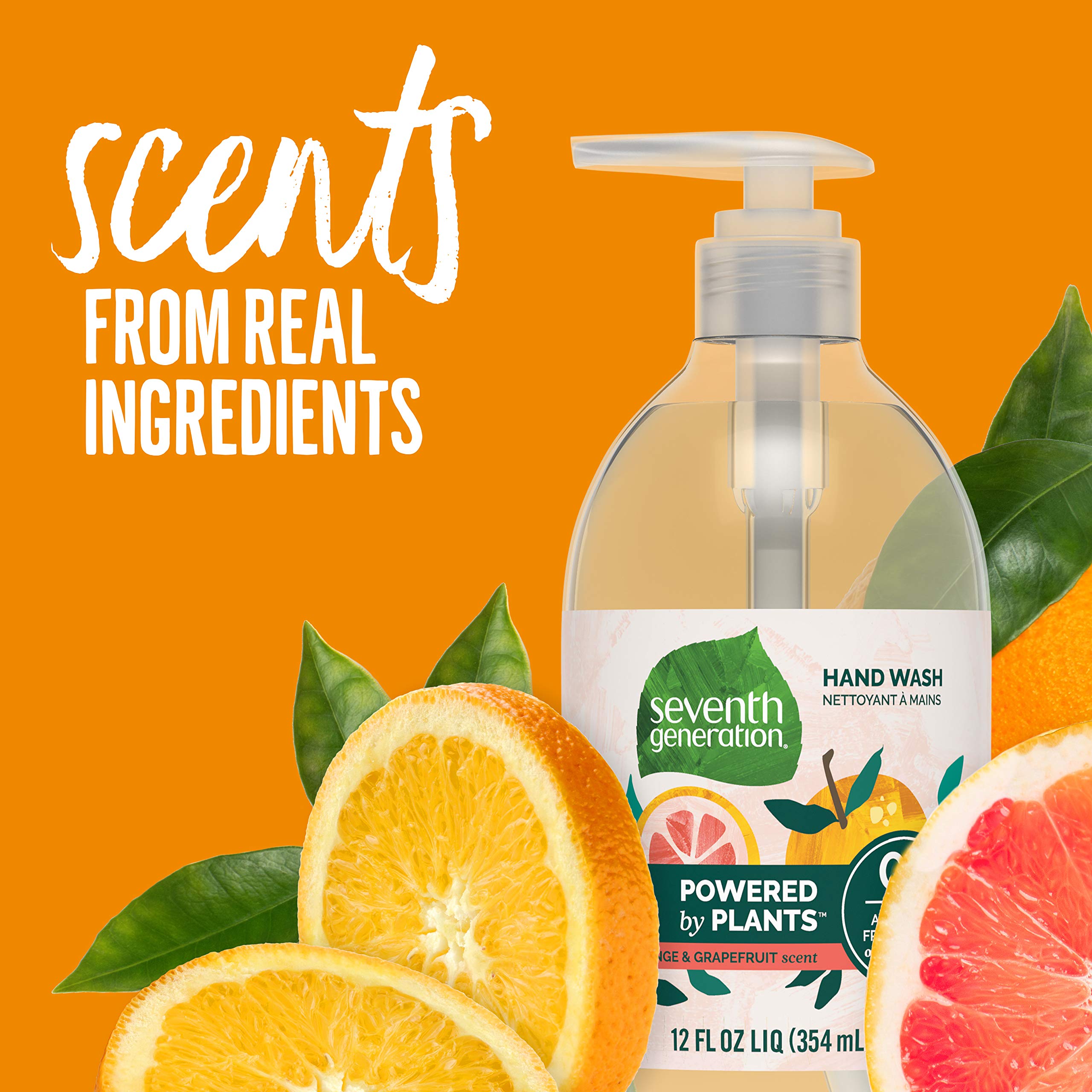 Seventh Generation label detail showing ingredient transparency and certification