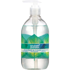 Seventh Generation pump close-up dispensing gentle foam for soft hands