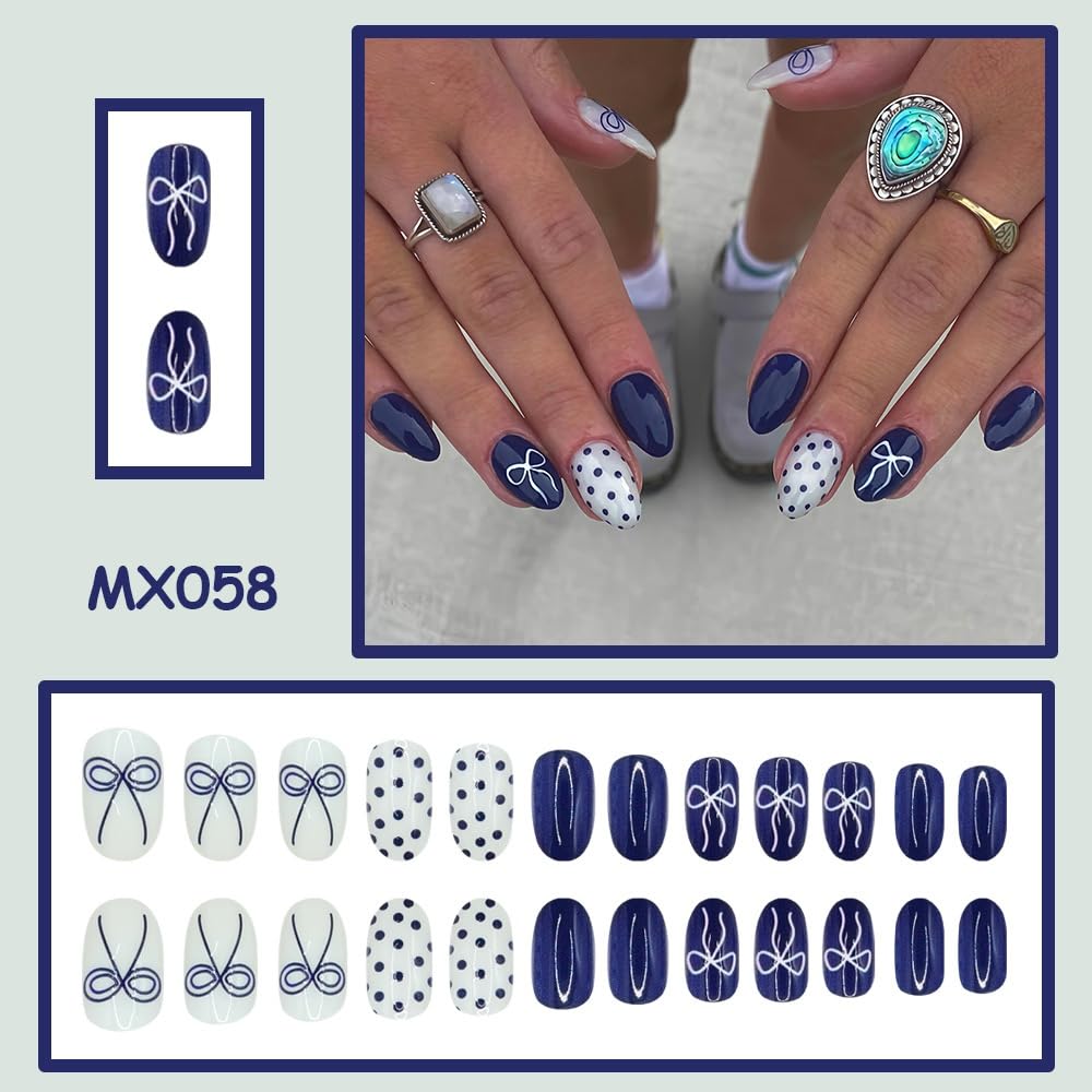 Sevgob 24-piece nail layout with various sizes for perfect finger fit
