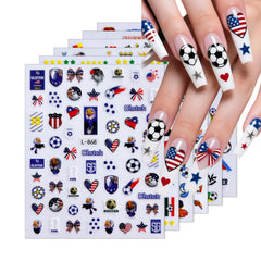 Sevgob sheet beside a fingertip showing sticker size and easy fit for salon-quality nails