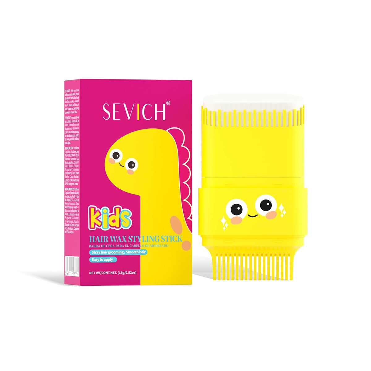 SEVICH dinosaur front packaging showing playful design and compact size benefit