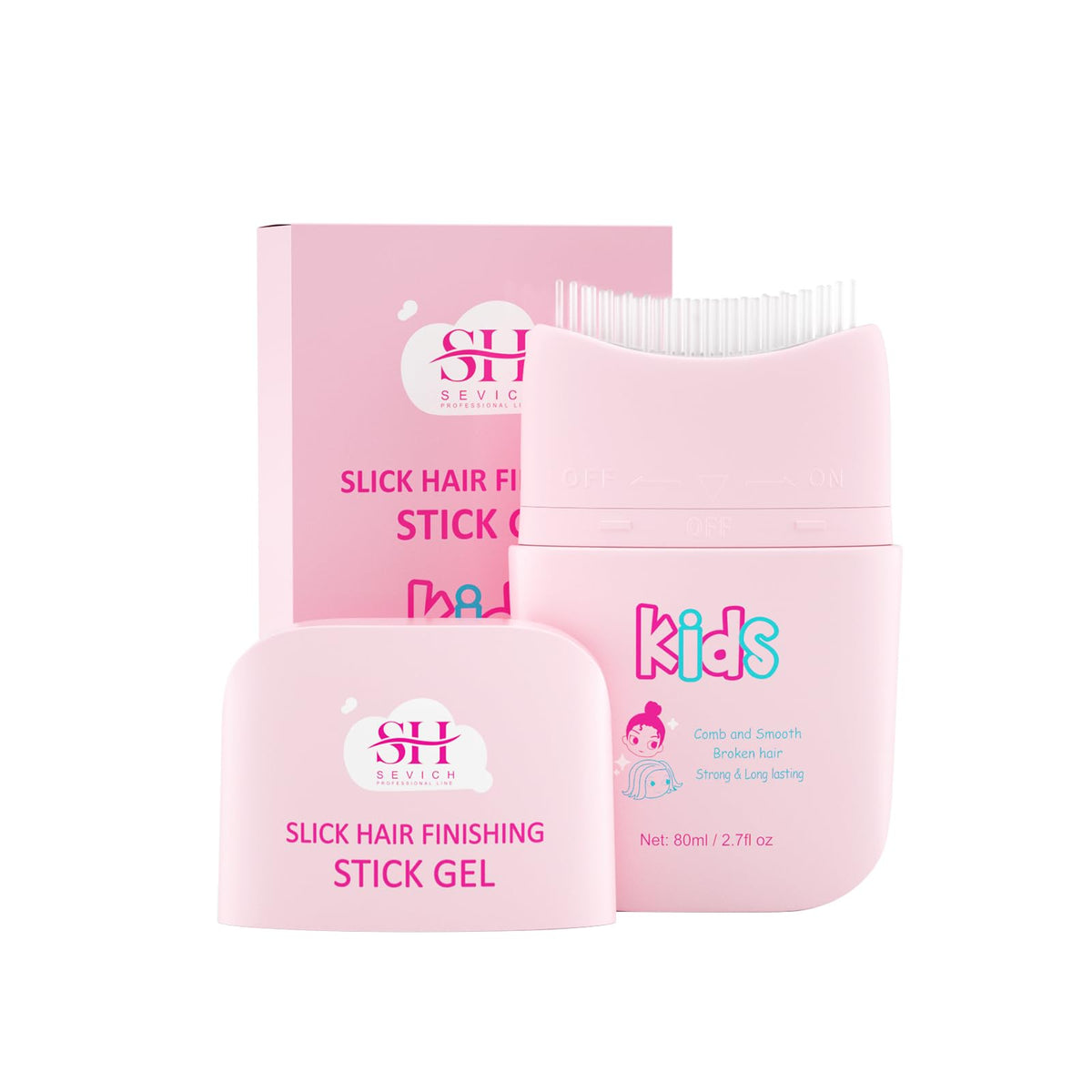 SEVICH front packaging with comb applicator showing quick styling benefit