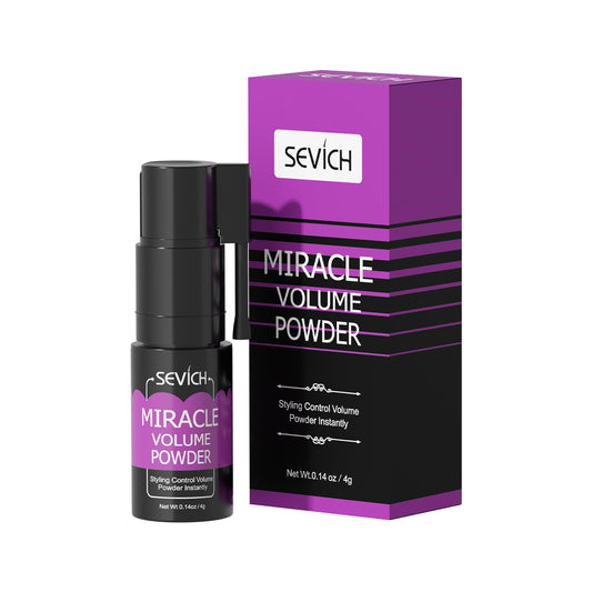 SEVICH front packaging showing compact volume powder and branding benefits