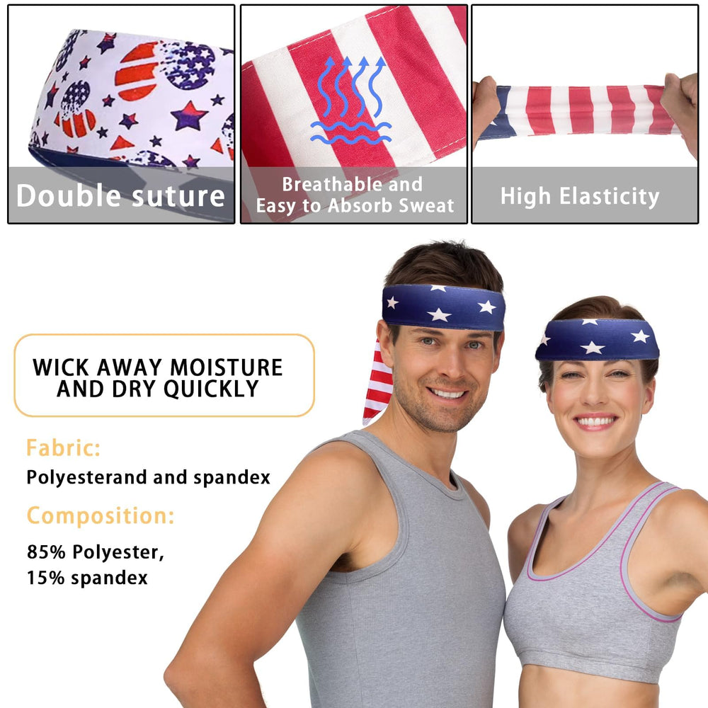 SEVSOASEVK tied-back headband view demonstrating secure fit and no-slip benefit