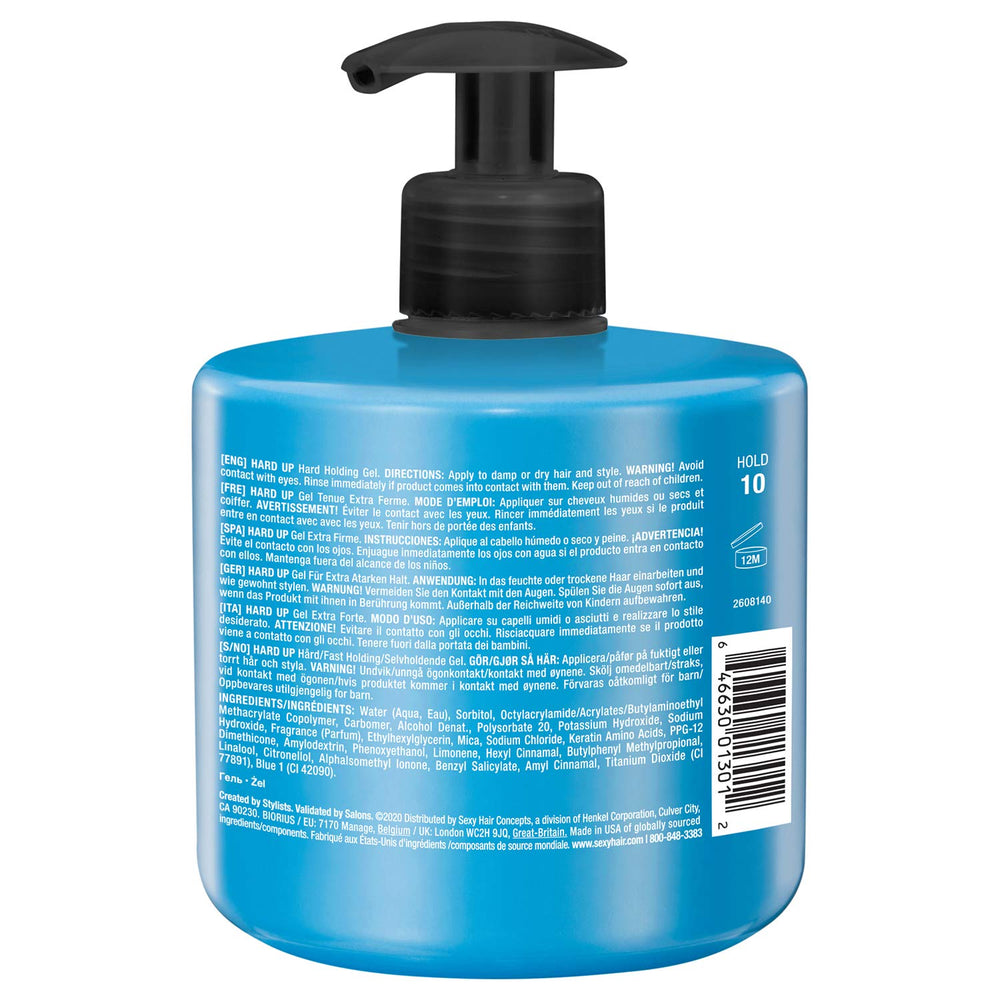 SexyHair gel texture close-up clear gel consistency demonstrating smooth application