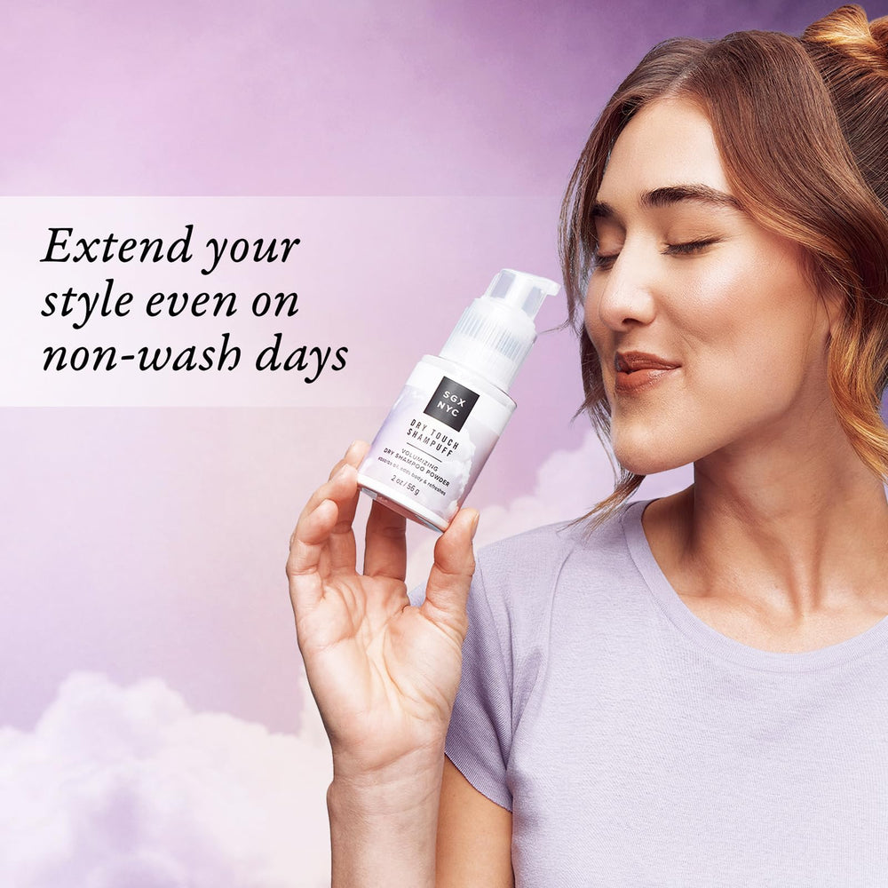 SGX NYC applied at crown demonstrating visible root lift and fuller hair benefit