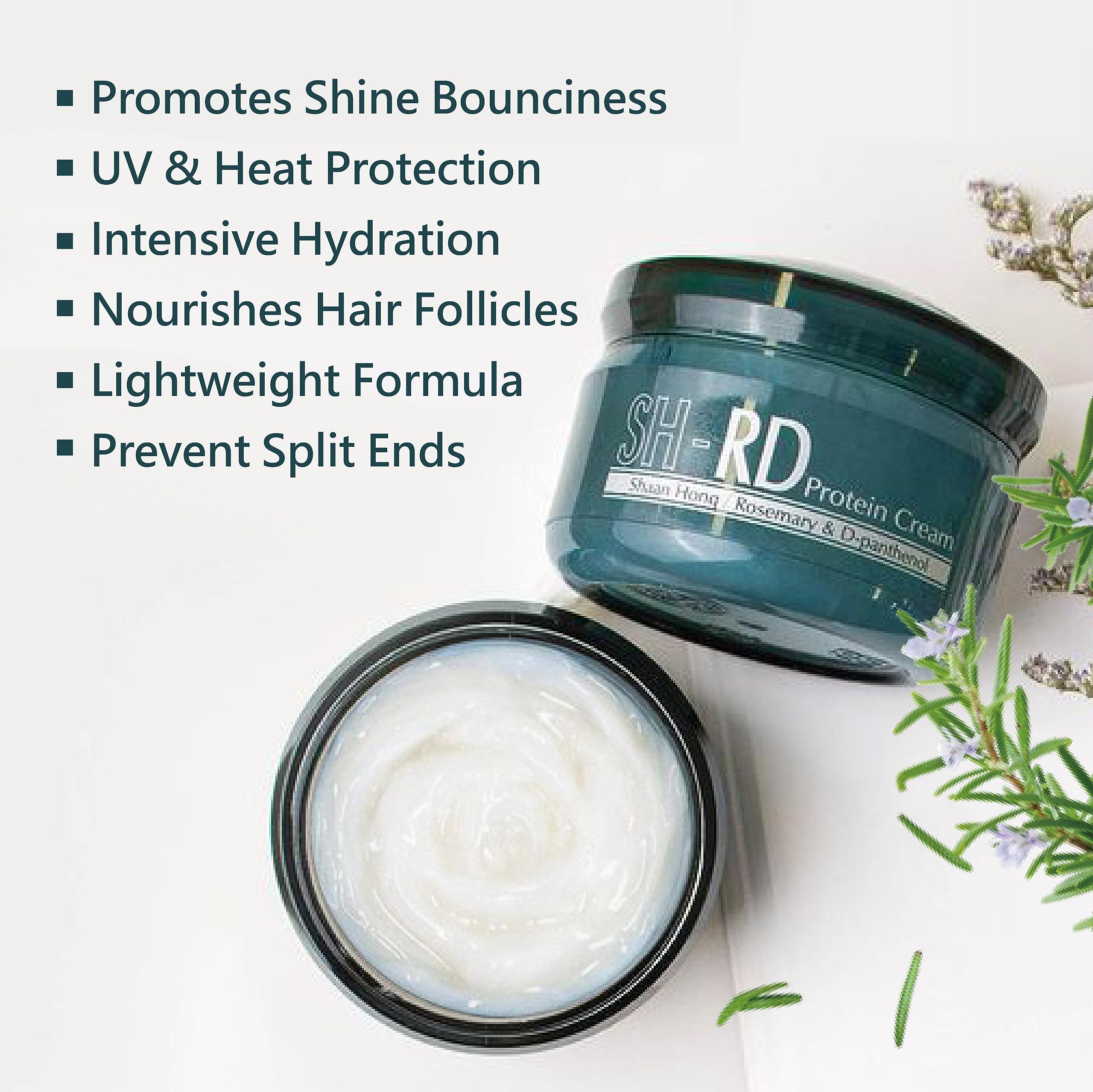 SH-RD applying product to damp hair demonstrating smoother styling benefit