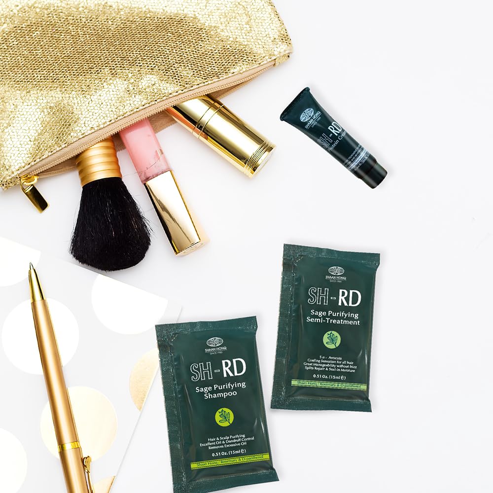 SH-RD kit in travel toiletry bag demonstrating portability and on-the-go care benefit