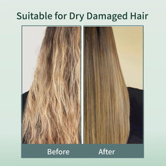 SH-RD shine serum applied to hair for instant gloss benefit