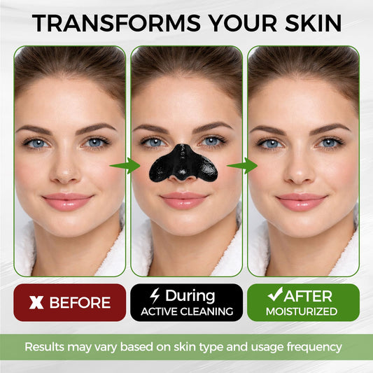 Shaeva mask texture close-up highlighting smooth spreadable charcoal gel for easy application