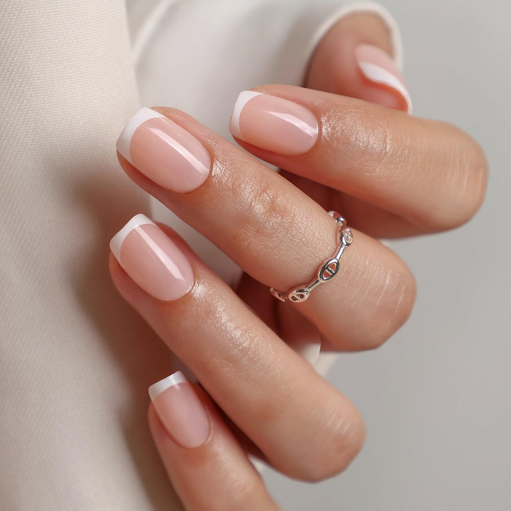 SHANGMENG front packaging showing white French tip kit and quick guide, convenient