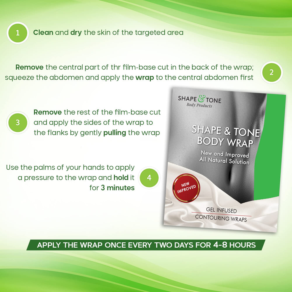 Shape and Tone ingredient label highlighting natural extracts and clarity benefit
