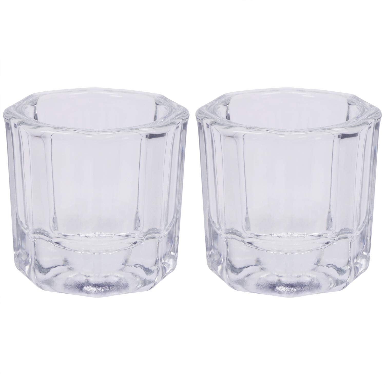 Shapenty glass dappen dish front view showing clear bowl and stable base for precise mixing