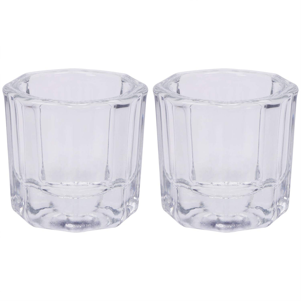 Shapenty glass dappen dish front view showing clear bowl and stable base for precise mixing