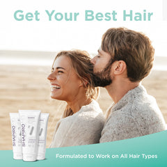 Shapiro MD close-up of creamy shampoo texture highlighting nourishing formula
