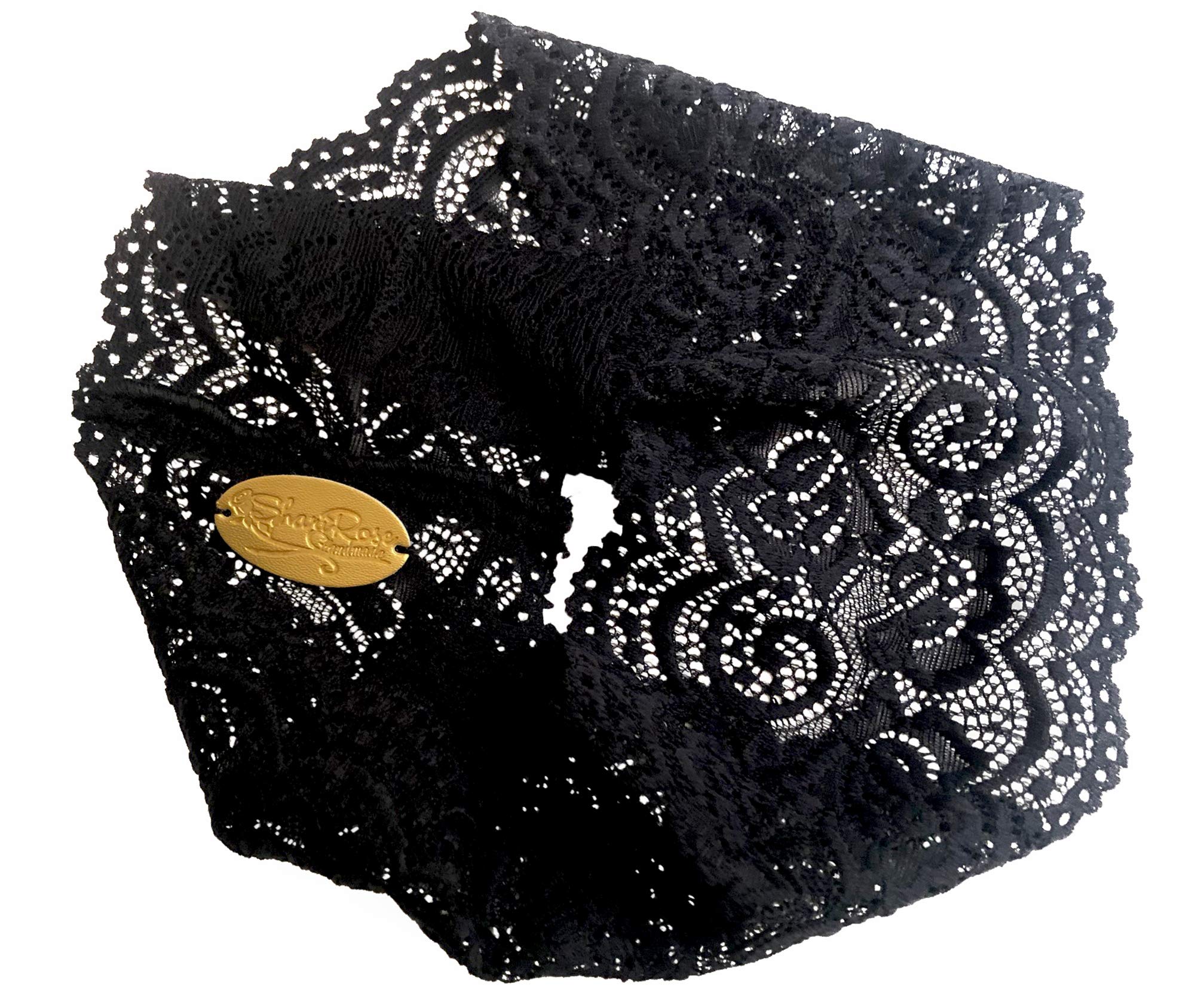 ShariRose close-up of floral lace scalloped edge highlighting detail