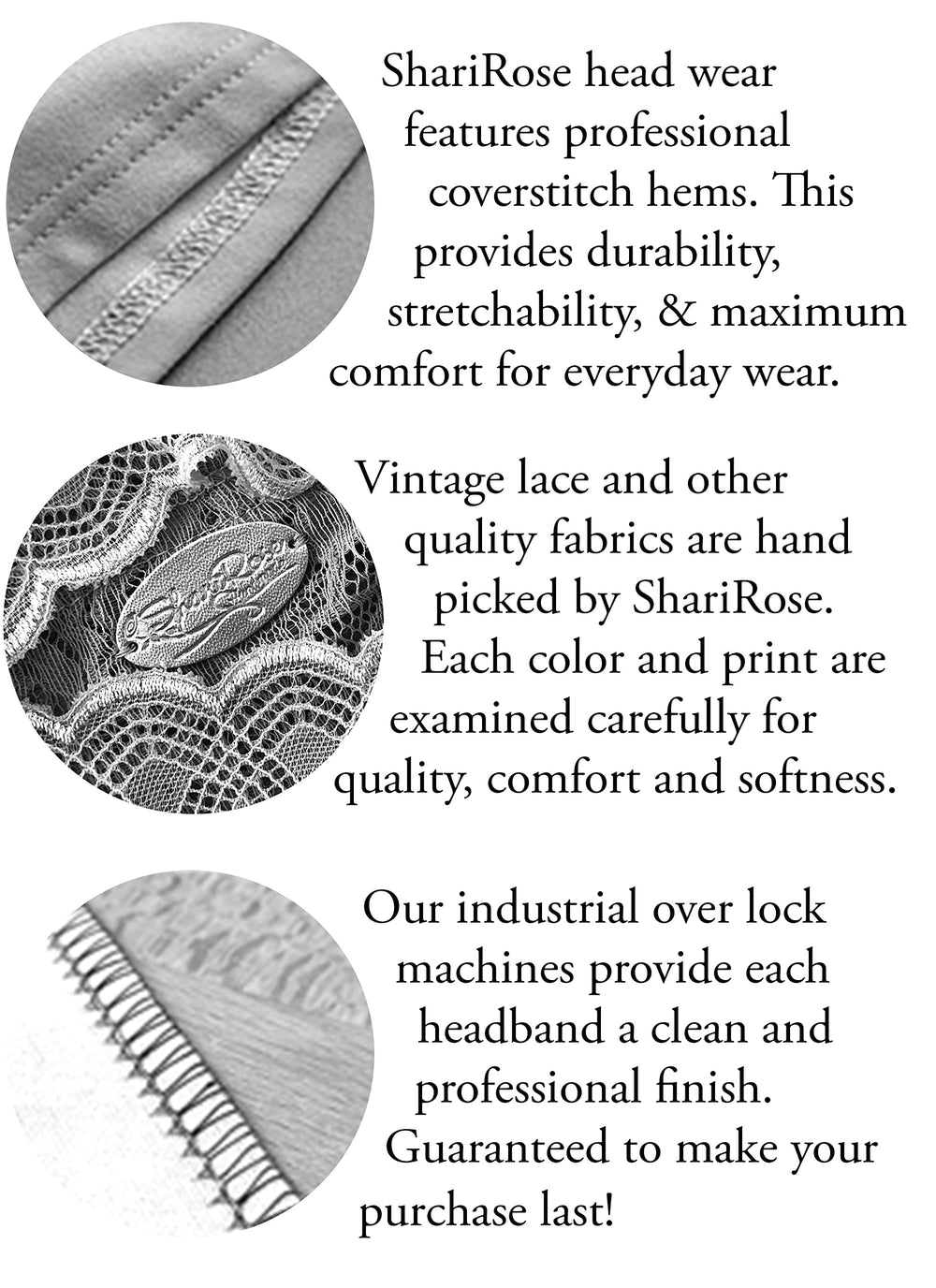 ShariRose headband beside ruler showing width and size scale