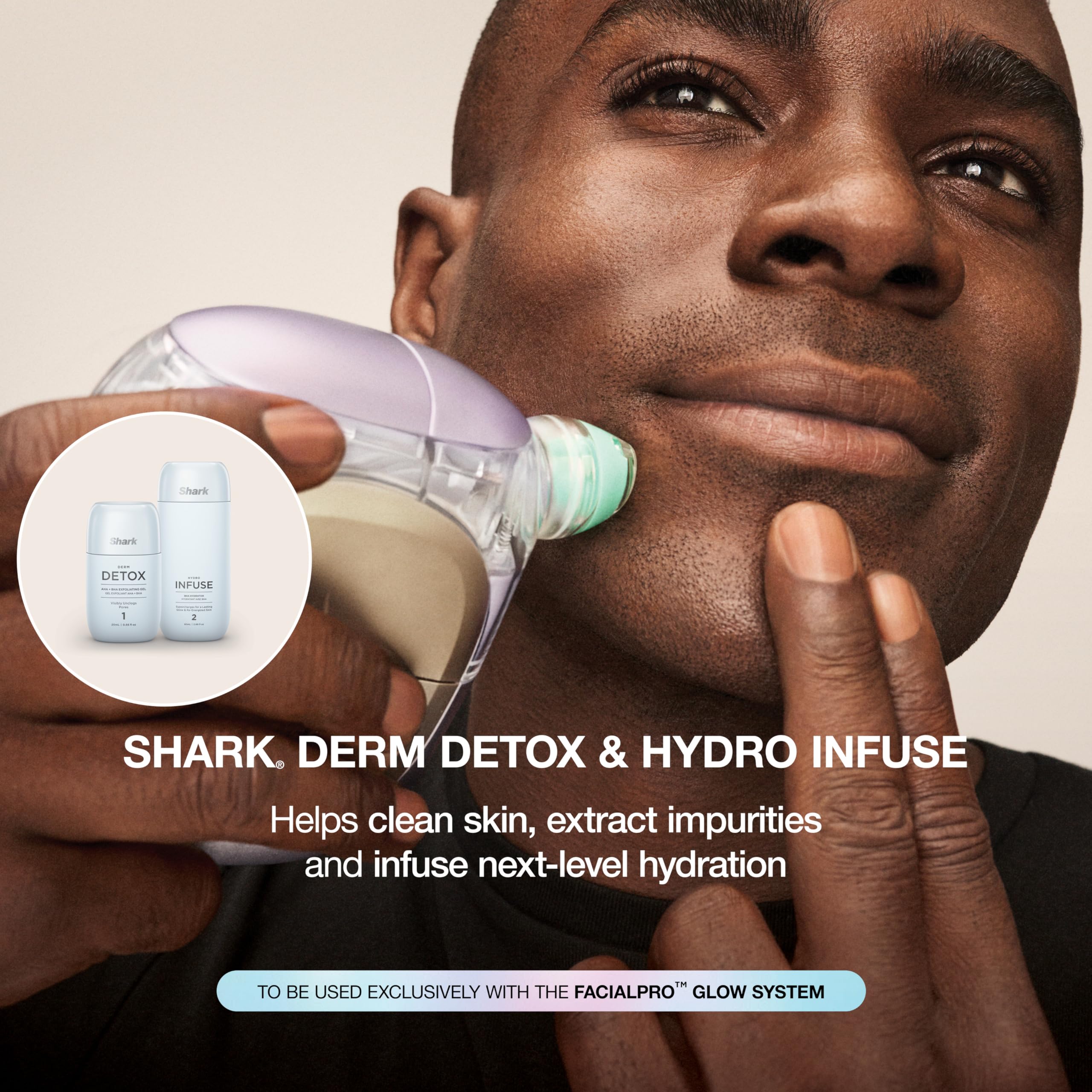 Shark Derm Detox gel texture close-up illustrating smooth application