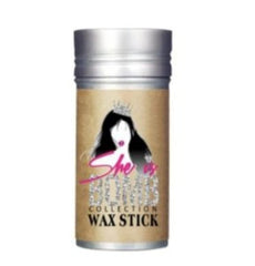 she is bomb hair wax stick front view showing compact size and styling control