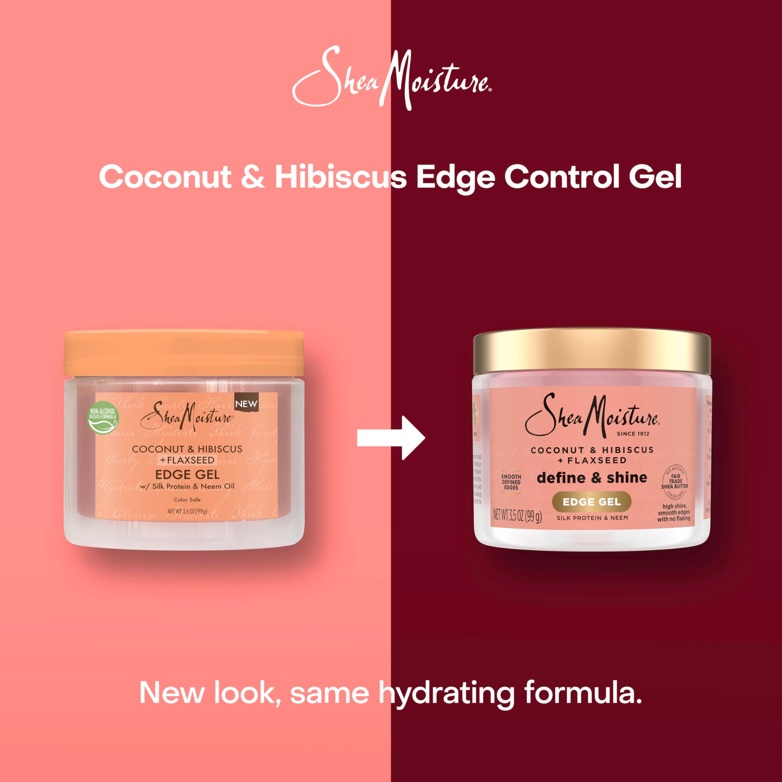 Shea Moisture being applied to hairline to tame baby hairs for control