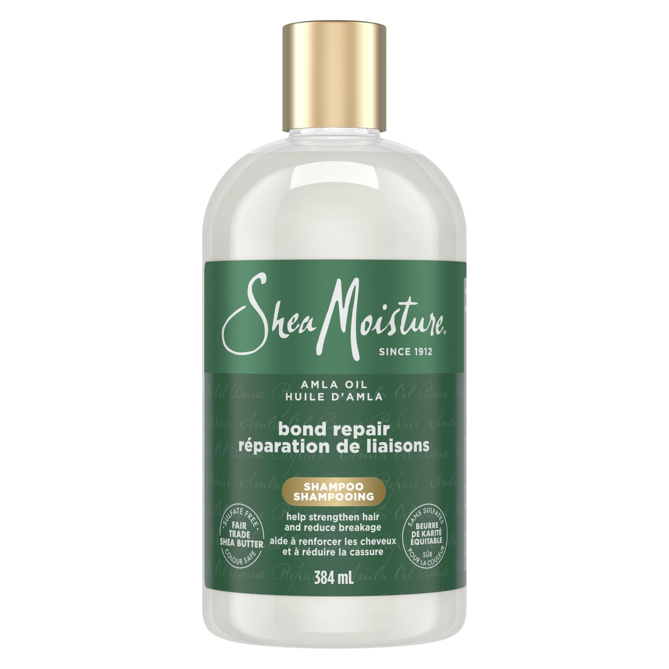 Shea Moisture front label showing product name and benefits