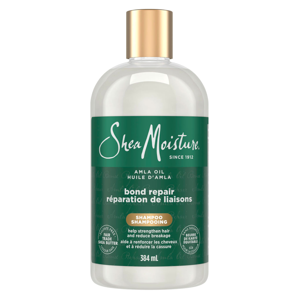 Shea Moisture front label showing product name and benefits