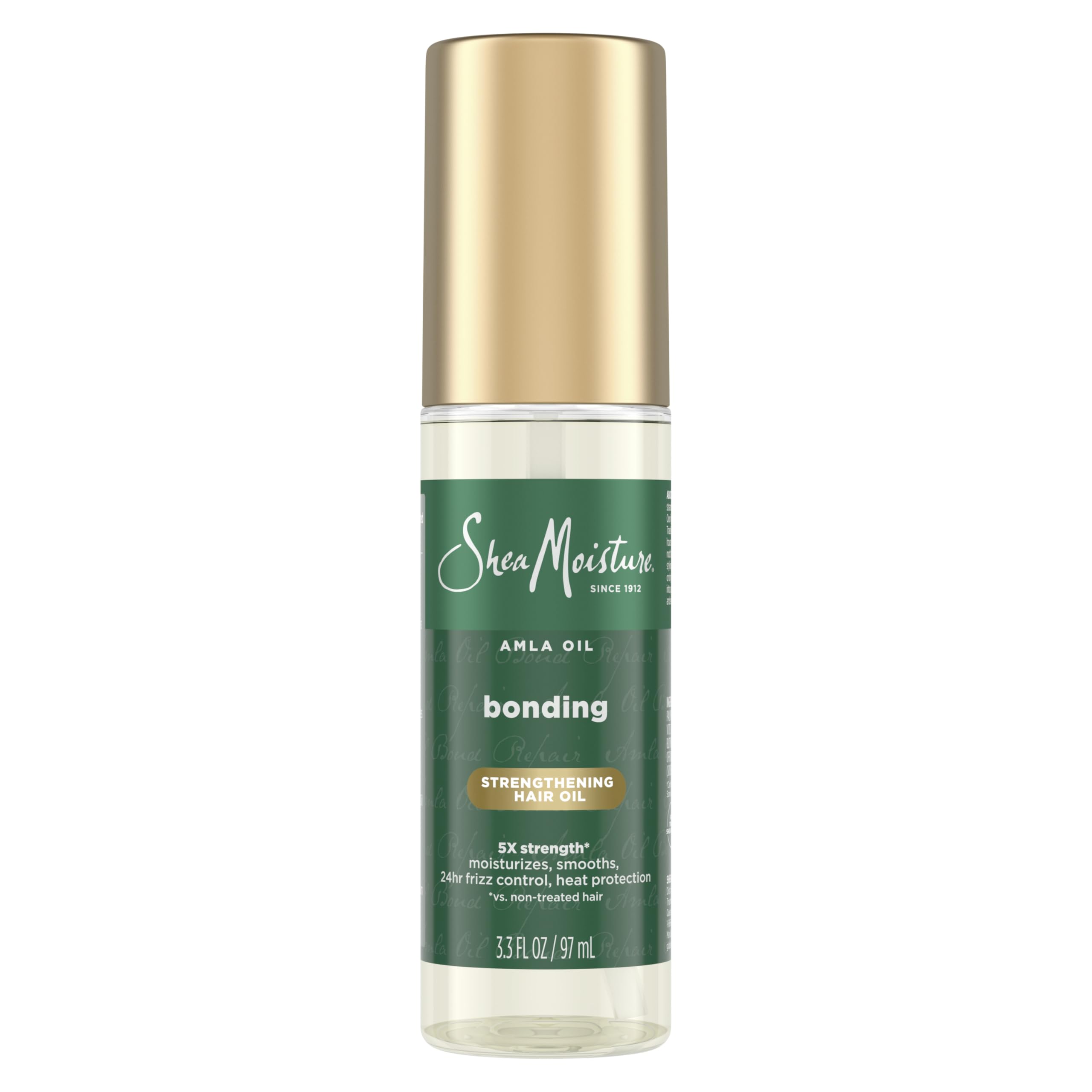 Shea Moisture Bonding Oil front packaging showing bottle and label for easy identification and benefits