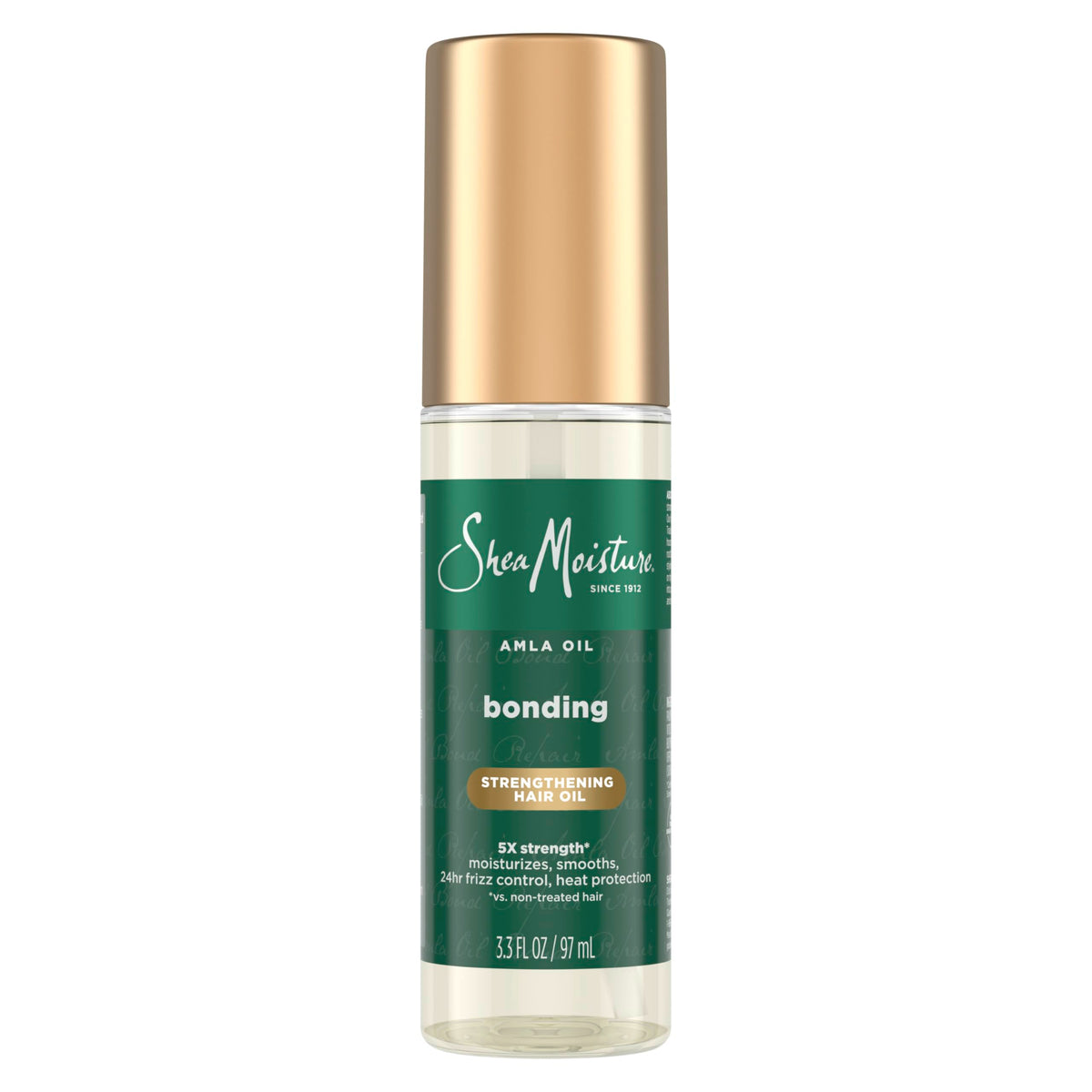 Shea Moisture Bonding Oil front packaging showing bottle and label for easy identification and benefits