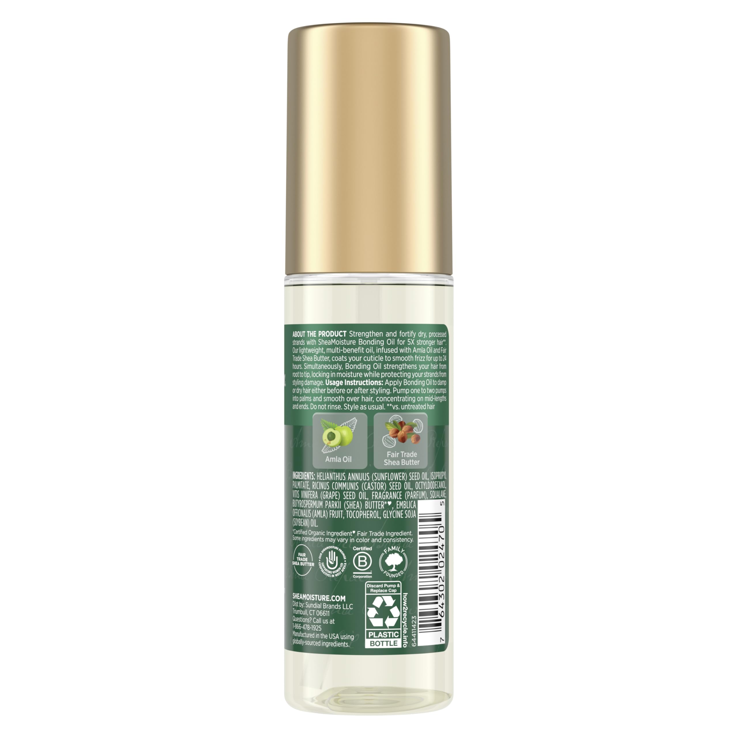 Shea Moisture pump dispenser detail highlighting controlled dosing for mess-free application