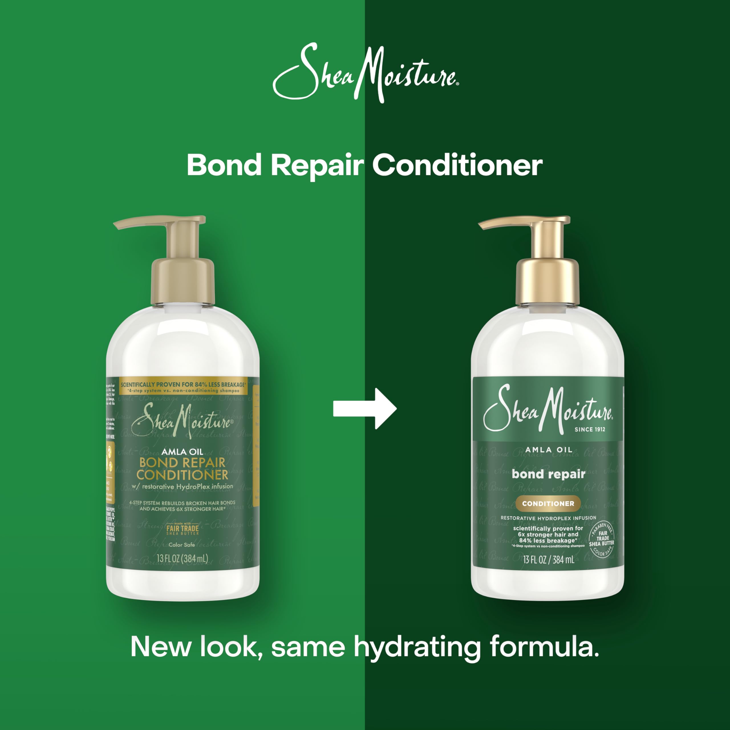 SheaMoisture label close-up highlighting Hydroplex and amla oil blend