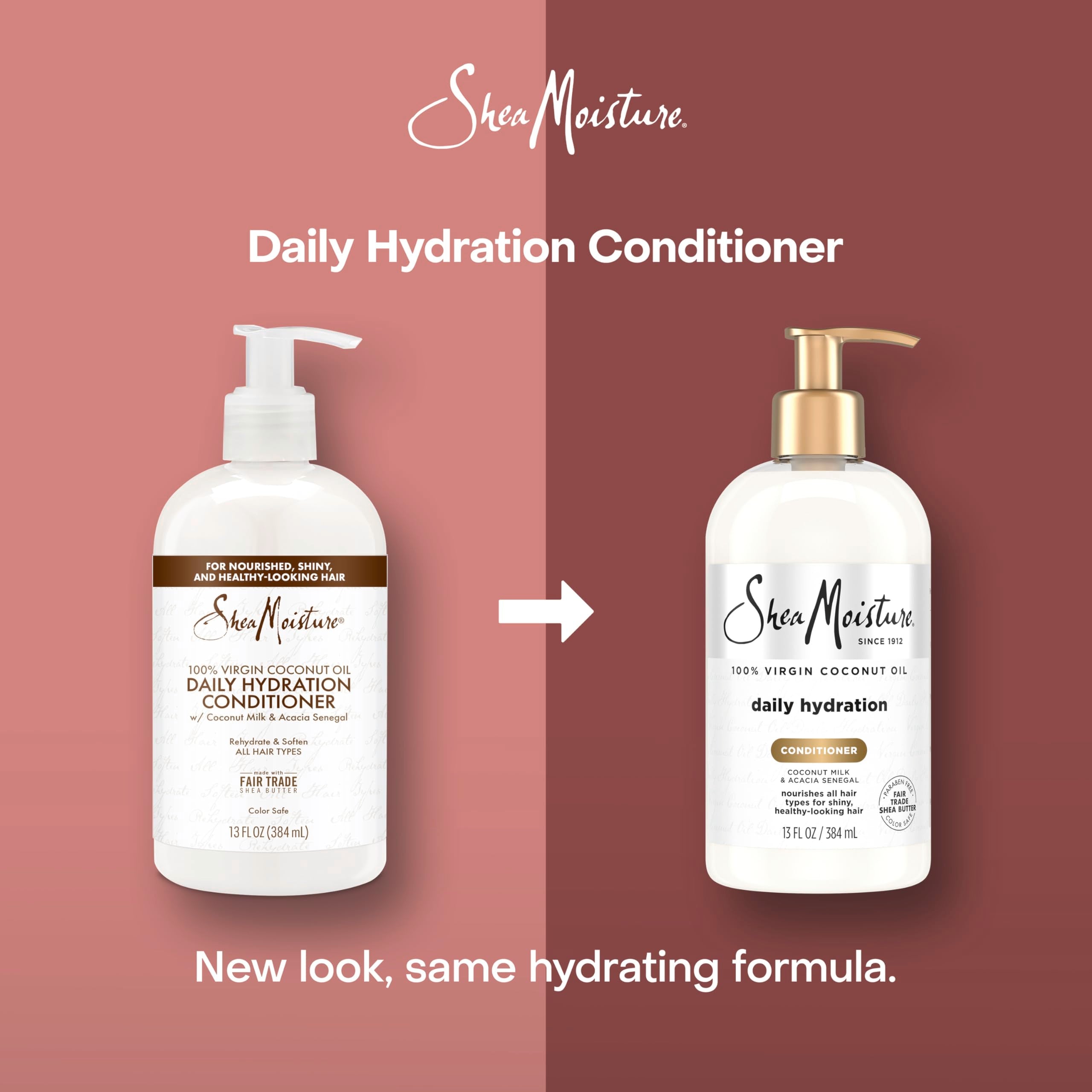 Shea Moisture back label with ingredients list highlighting clean, sulfate-free benefit