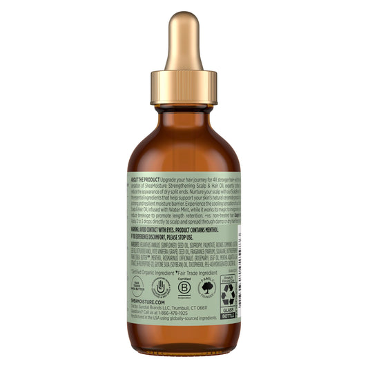 Shea Moisture dropper dispensing oil demonstrating precise application control
