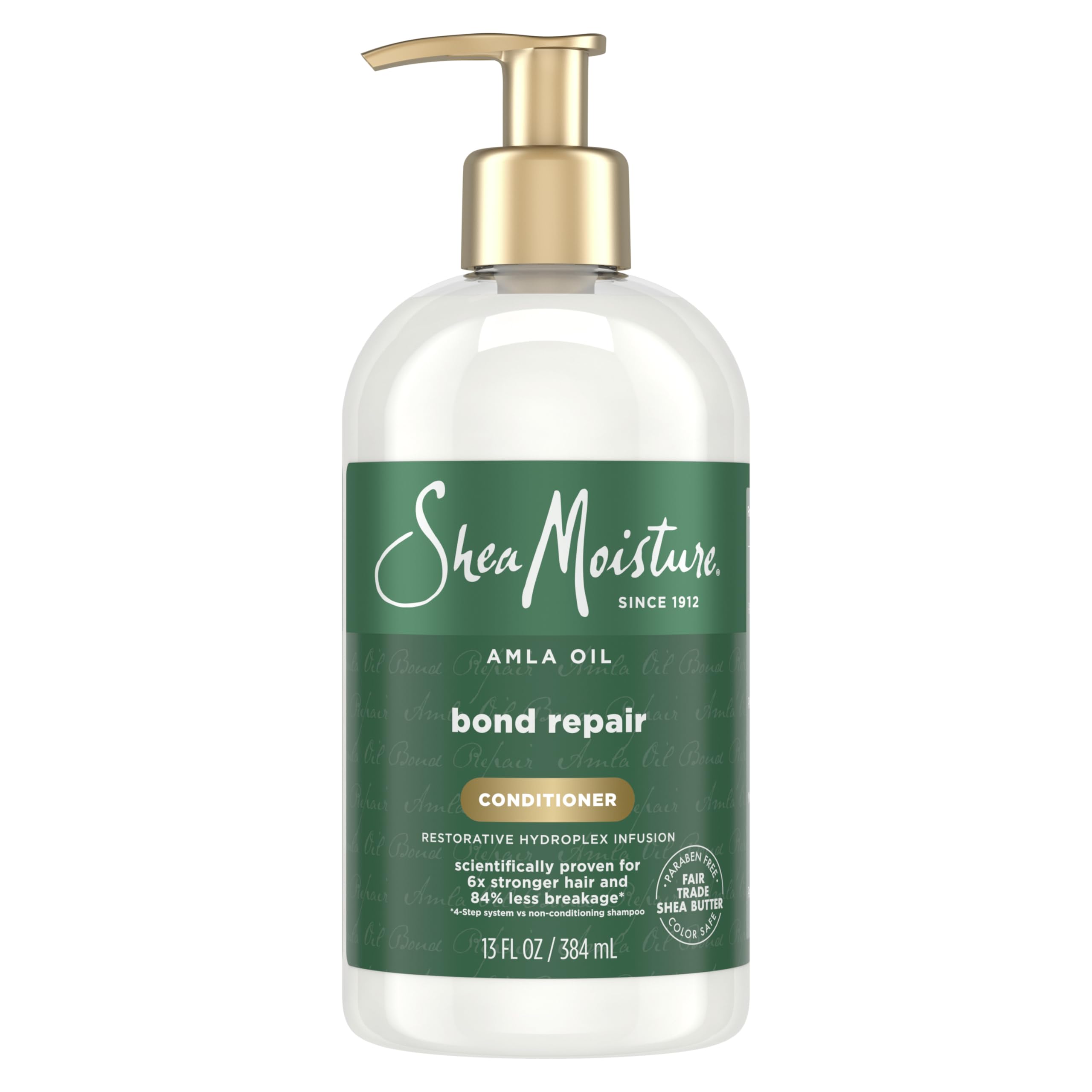 SheaMoisture front bottle showing packaging and restorative benefits