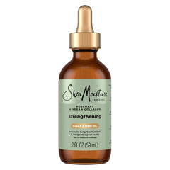 Shea Moisture front packaging showing bottle and branding with clear benefits