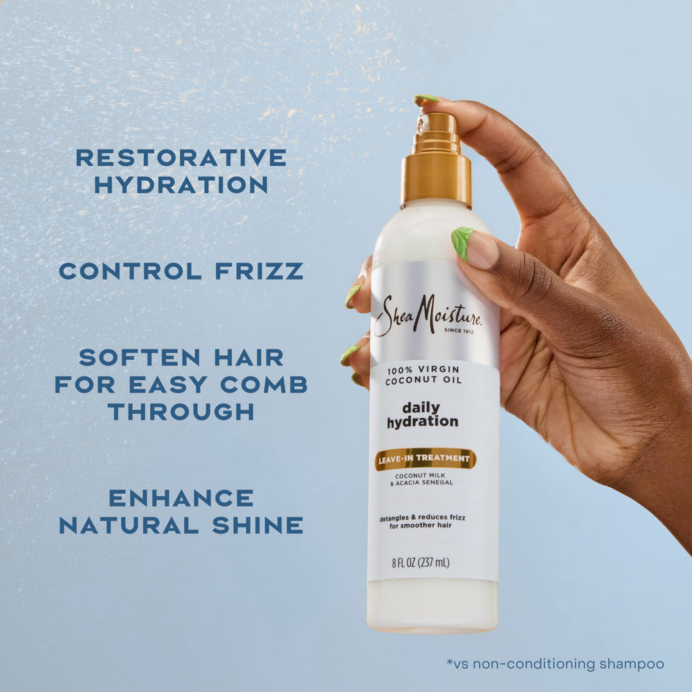 Shea Moisture applied to wet hair detangling strands for faster styling