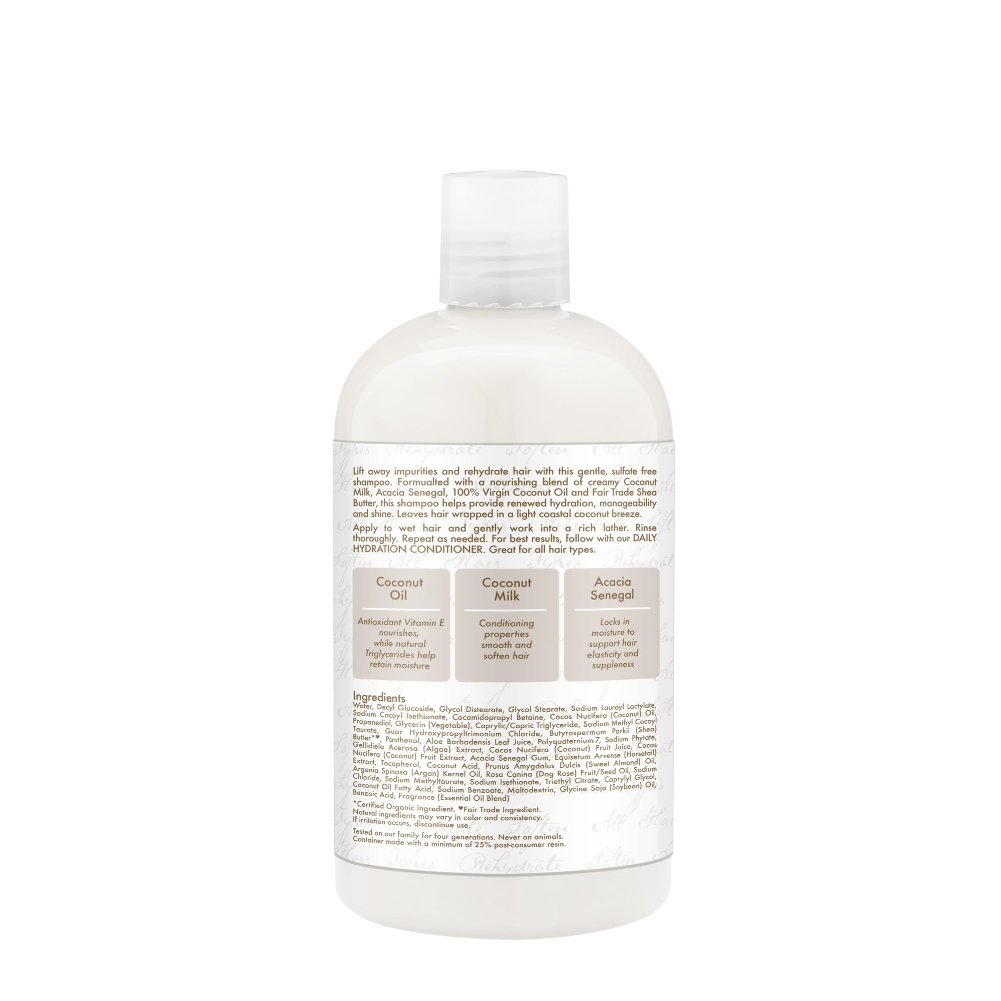 Shea Moisture coconut ingredient close-up highlighting natural oil hydration benefits