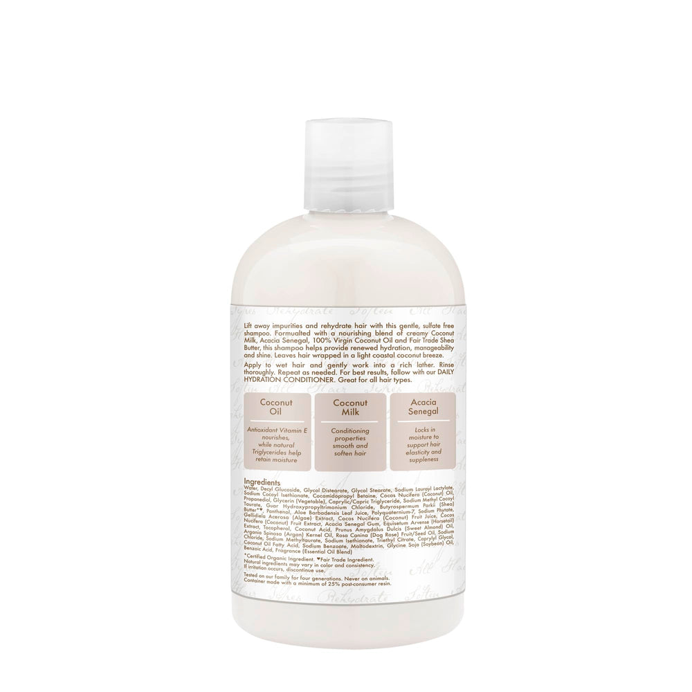 Shea Moisture coconut ingredient close-up highlighting natural oil hydration benefits
