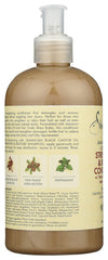 Shea Moisture creamy conditioner texture close-up for nourishment