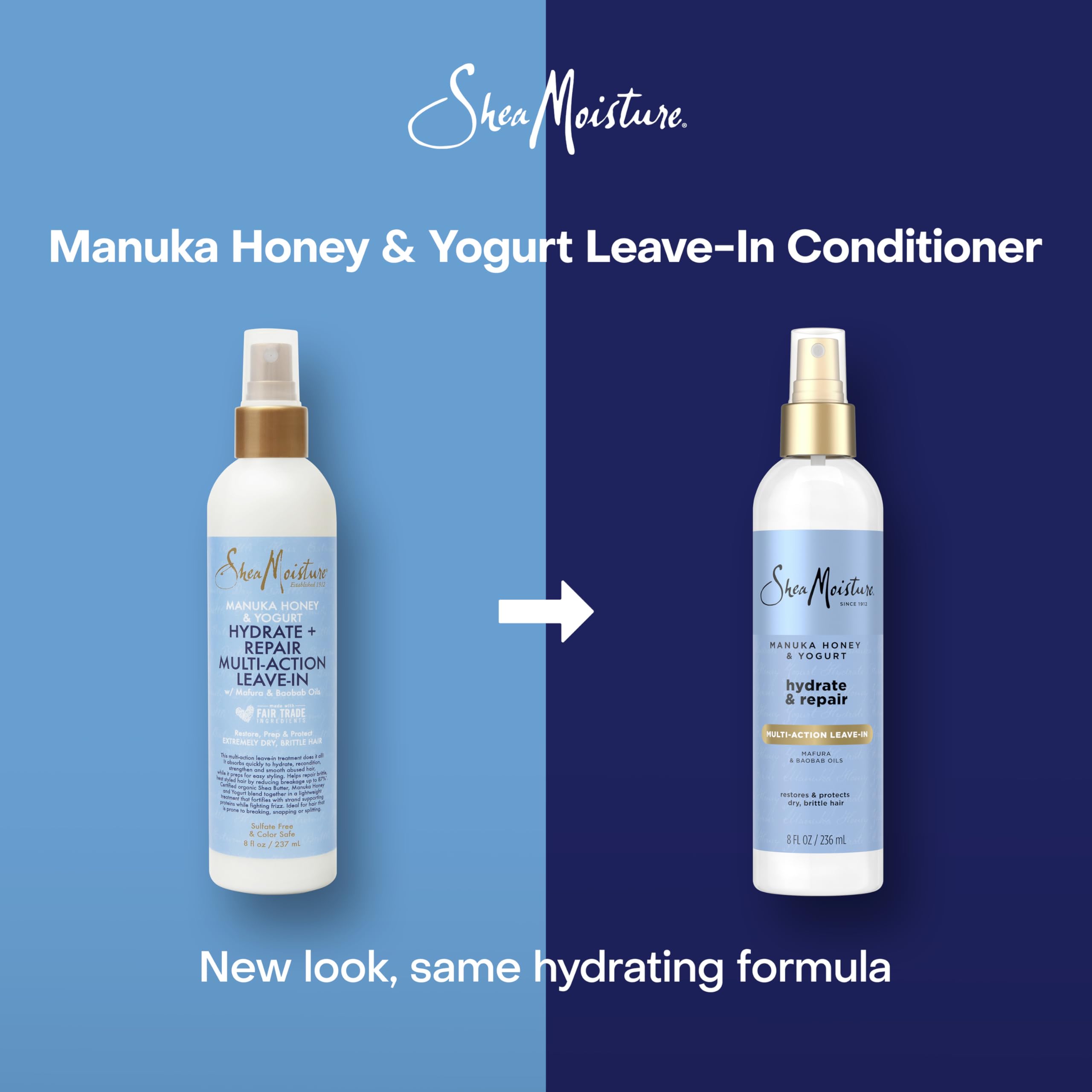 Shea Moisture close-up of manuka honey and yogurt showing natural proteins