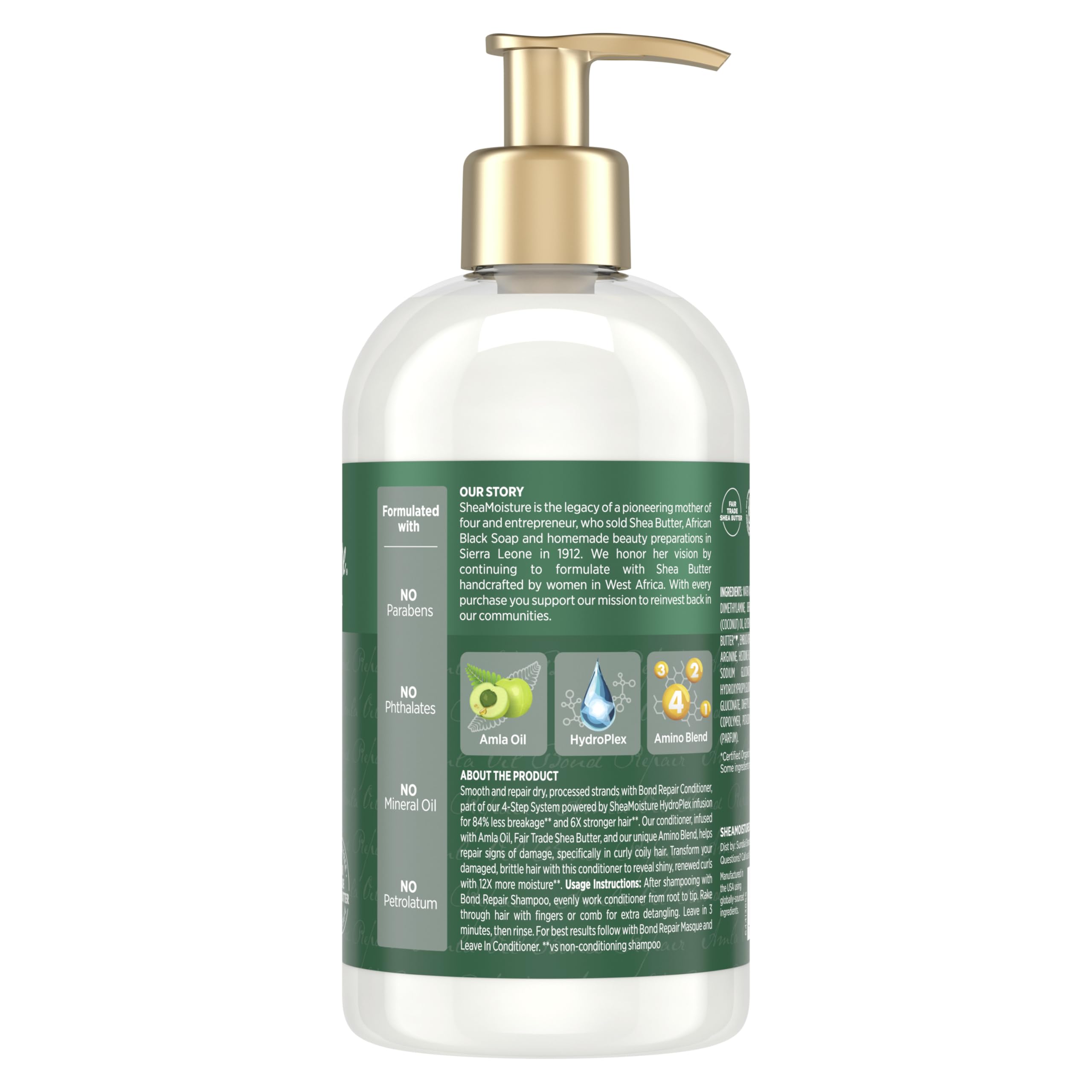 SheaMoisture dispensing creamy conditioner for easy application