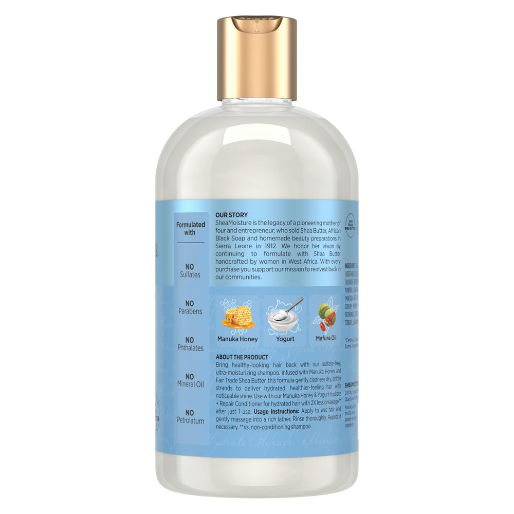 Shea Moisture pump dispensing lather for easy cleansing