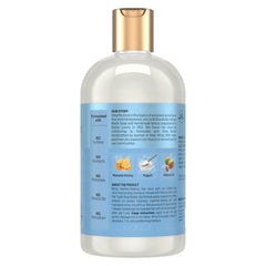 Shea Moisture pump dispensing lather for easy cleansing