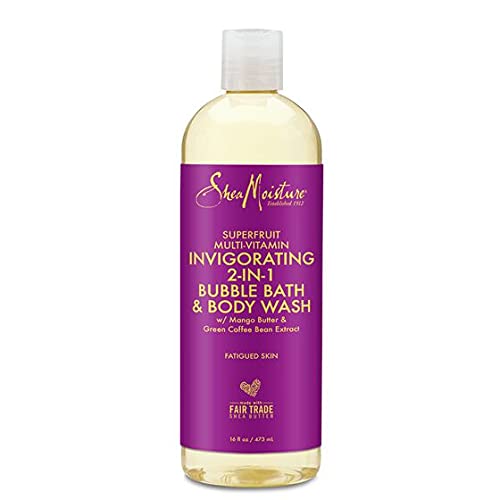 Shea Moisture bottle front view showing label and moisturizing benefit