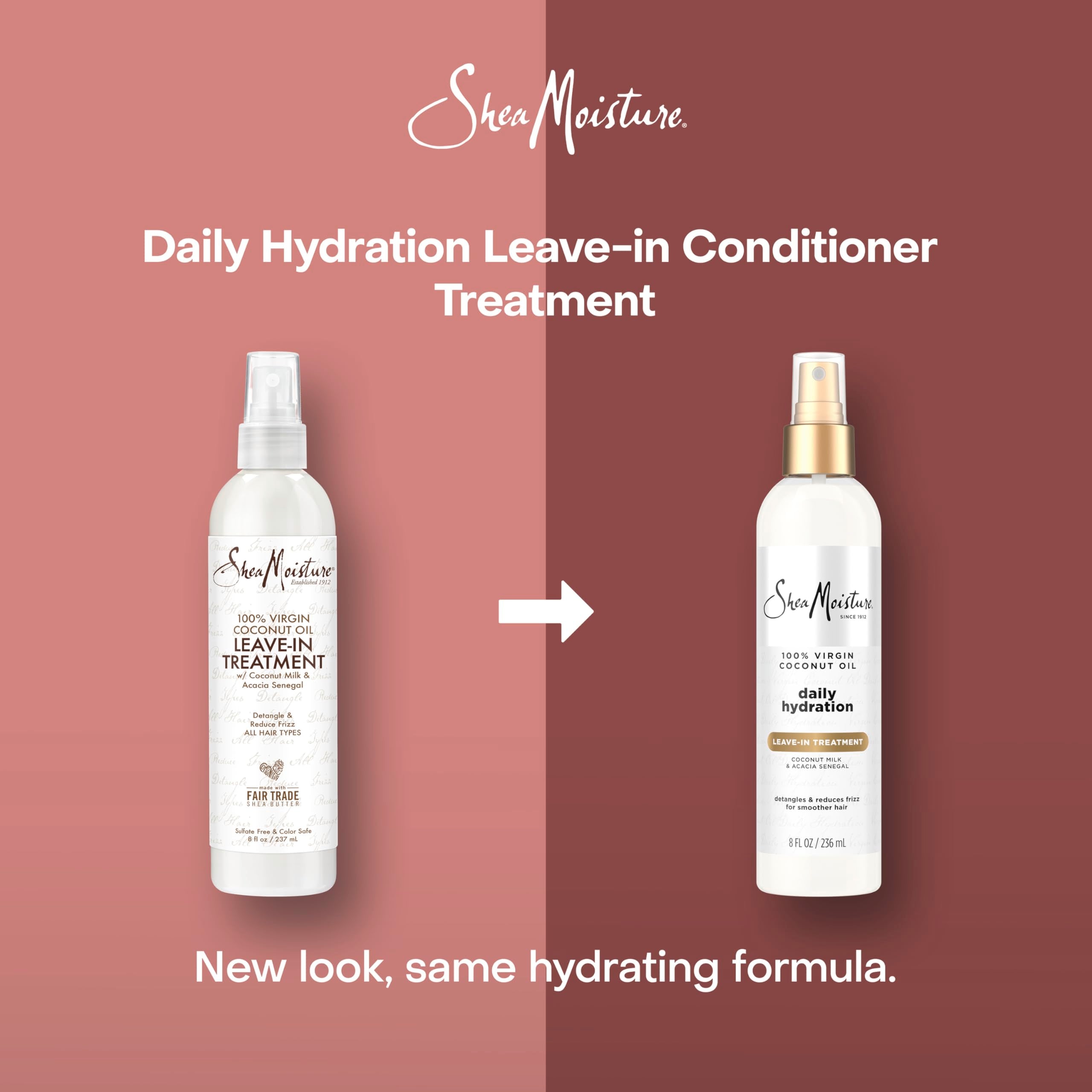 Shea Moisture creamy leave-in texture close-up showing smooth, non-greasy finish