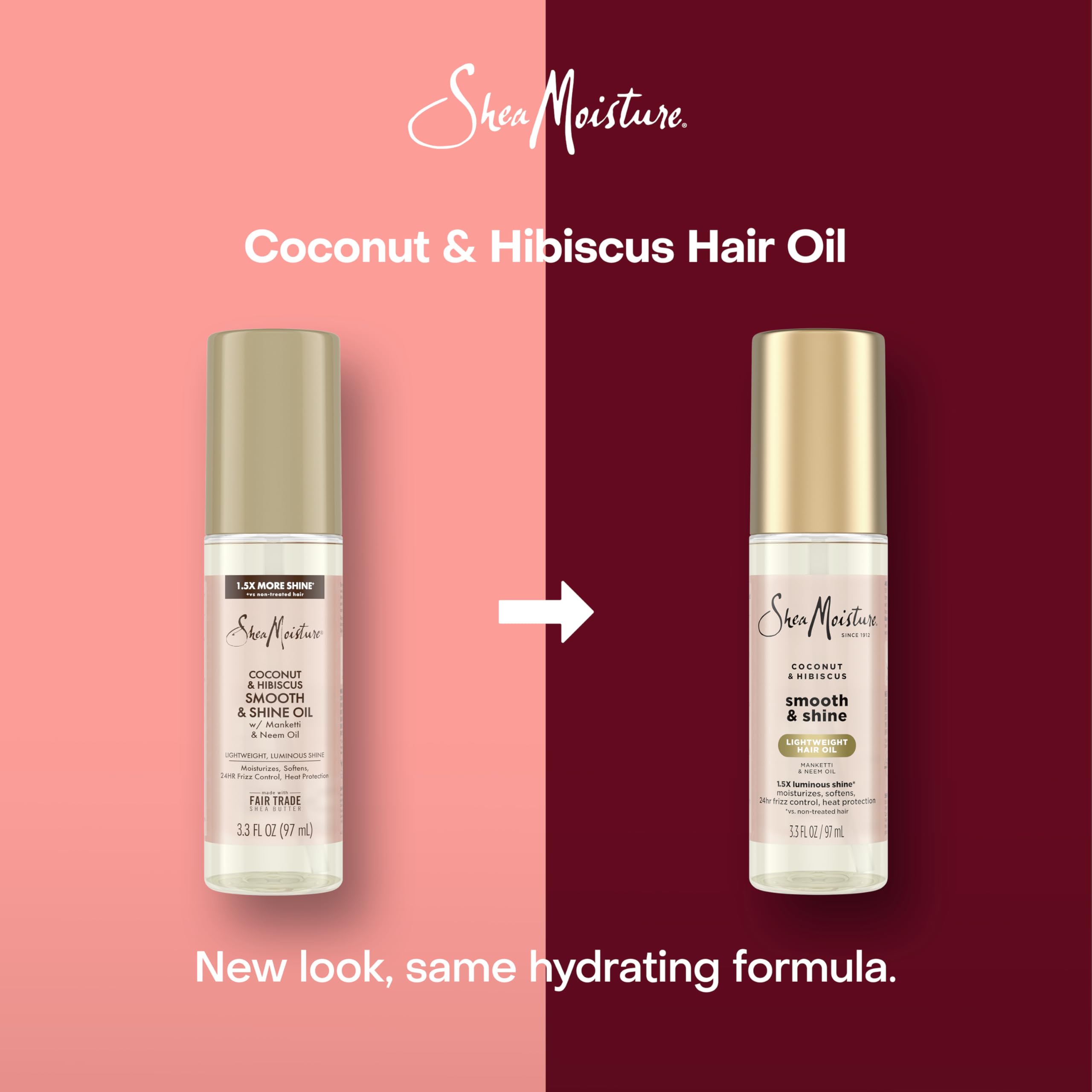 Shea Moisture oil texture close-up showing lightweight consistency for quick absorption benefit