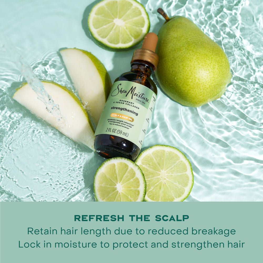 Shea Moisture oil texture on hand highlighting lightweight, non-greasy finish