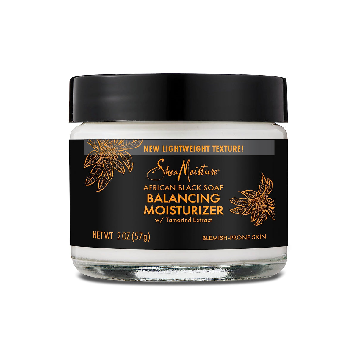 SheaMoisture front packaging of African Black Soap moisturizer shows compact travel tube and benefits