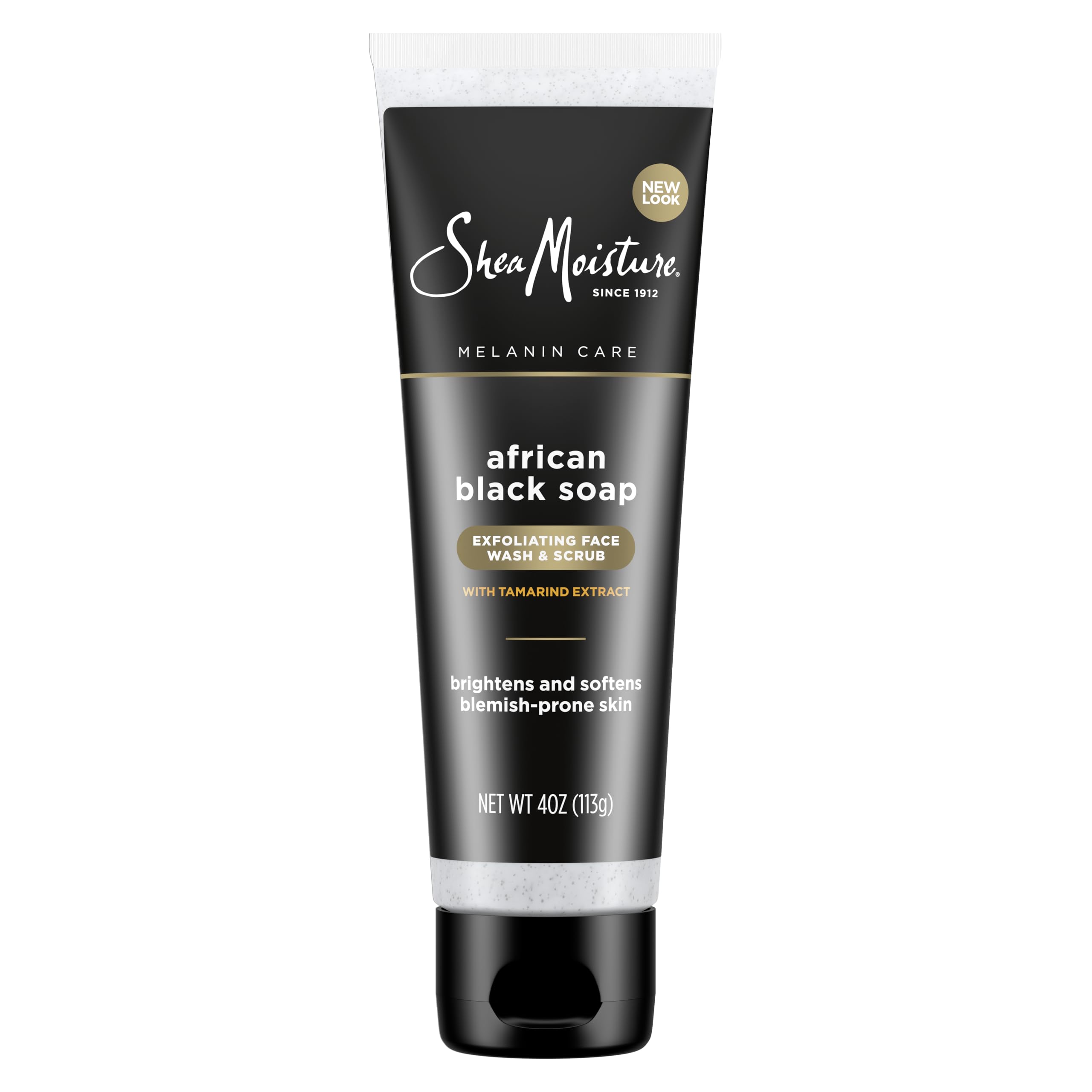 SheaMoisture tube front showing branding and clarifying benefit